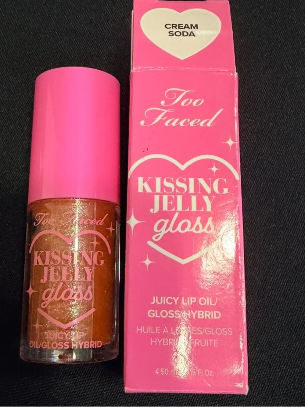 🌻 Too Faced Kissing Jelly Gloss in Shimmery Cream Soda New FullSz